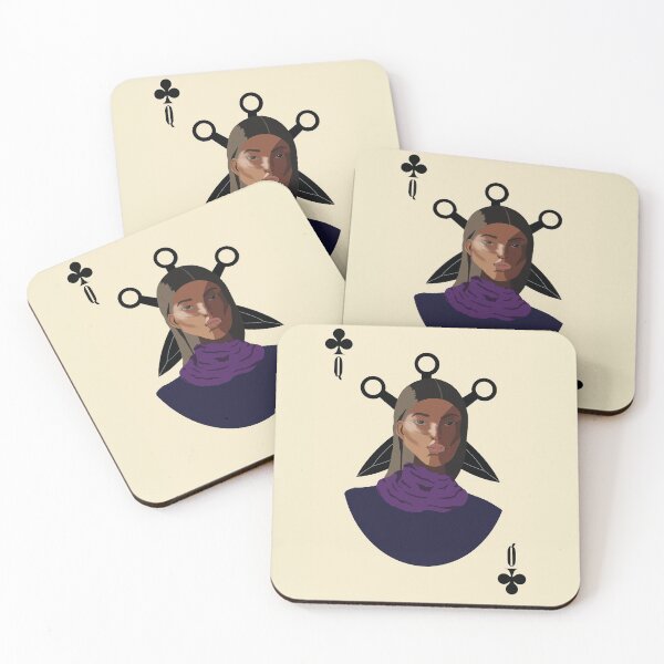 Item preview, Inej Ghafa Queen of Clubs designed and sold by gabithomart.