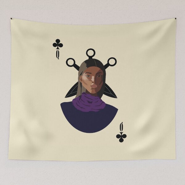 Item preview, Inej Ghafa Queen of Clubs designed and sold by gabithomart.