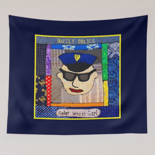 Item preview, Quilt Police: Color Wheel Carl designed and sold by SAMGordonART.