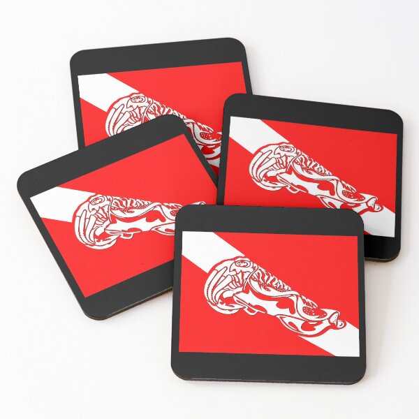 Item preview, Tribal Cuddle Fish Dive Flag  designed and sold by A-Dube-Thought.
