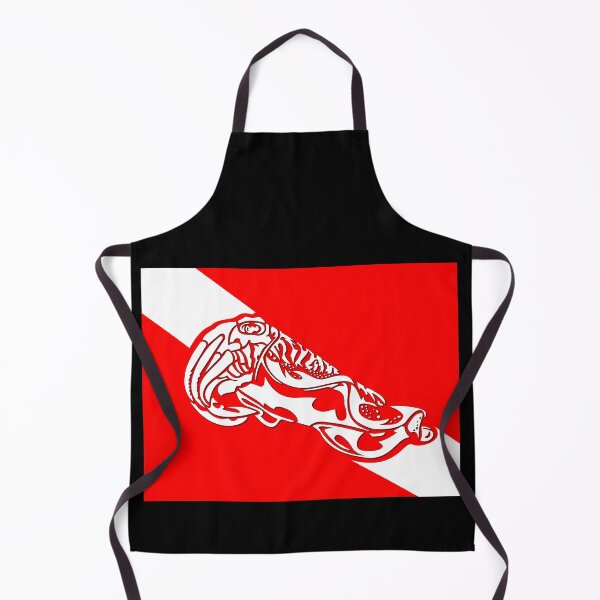 Item preview, Tribal Cuddle Fish Dive Flag designed and sold by A-Dube-Thought.