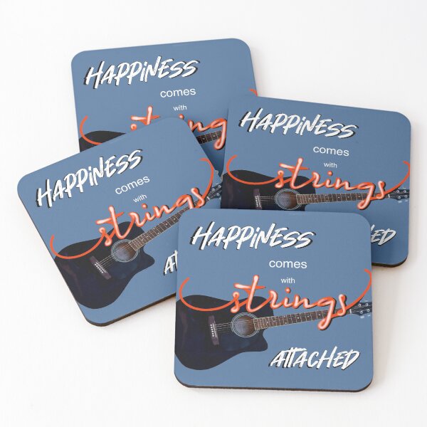 Item preview, Happiness comes with guitar strings attached  designed and sold by Pachionart.