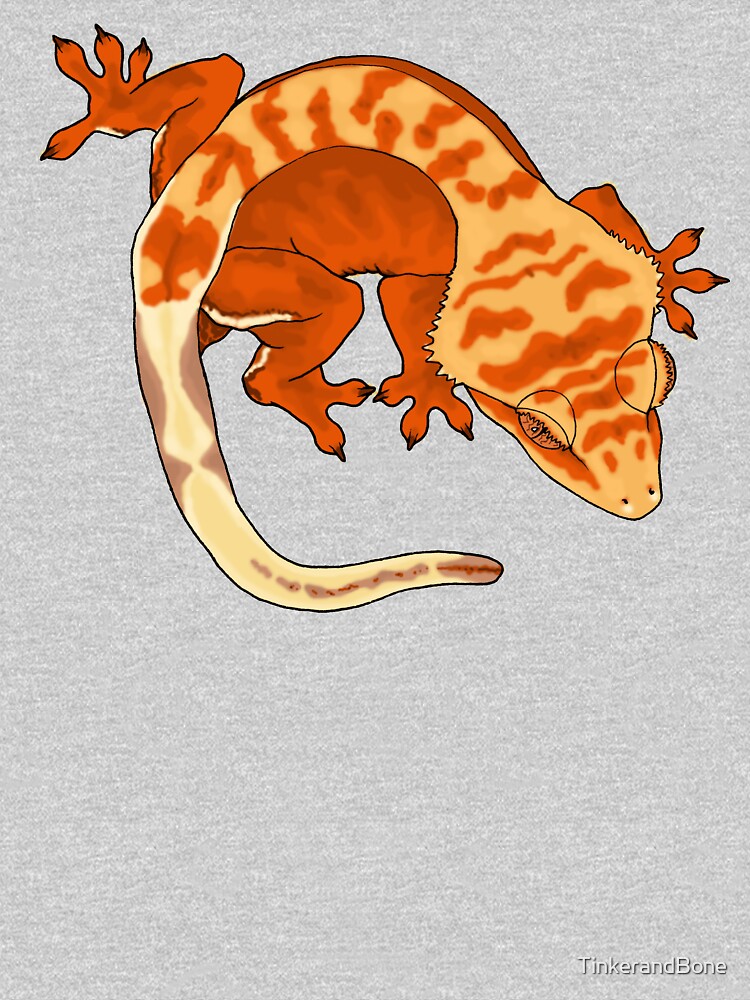 Super Tiger Crested Gecko by TinkerandBone