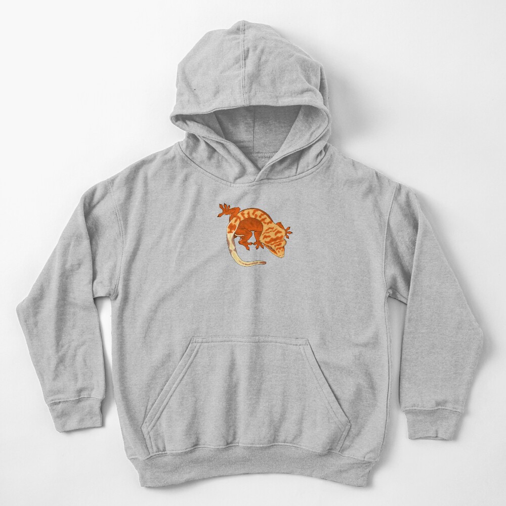 Super Tiger Crested Gecko Kids Pullover Hoodie
