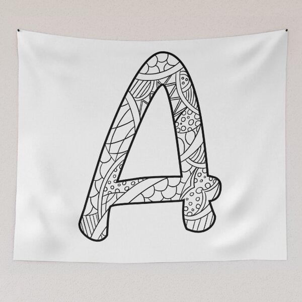 Item preview, Doodle Letter A designed and sold by MarinaBDesigns.