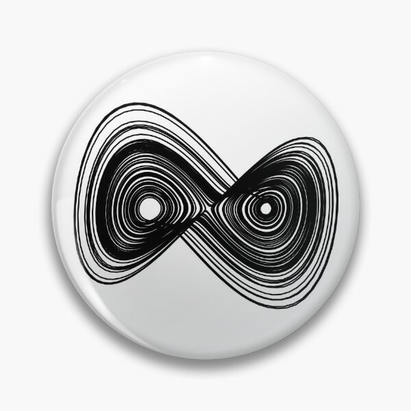 Item preview, Chaotic strange attractor design - black designed and sold by rahilvalani.