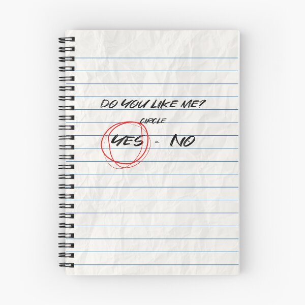 Item preview, Do You Like Me? Crush Crumpled Notebook Paper Letter designed and sold by hyproinc.
