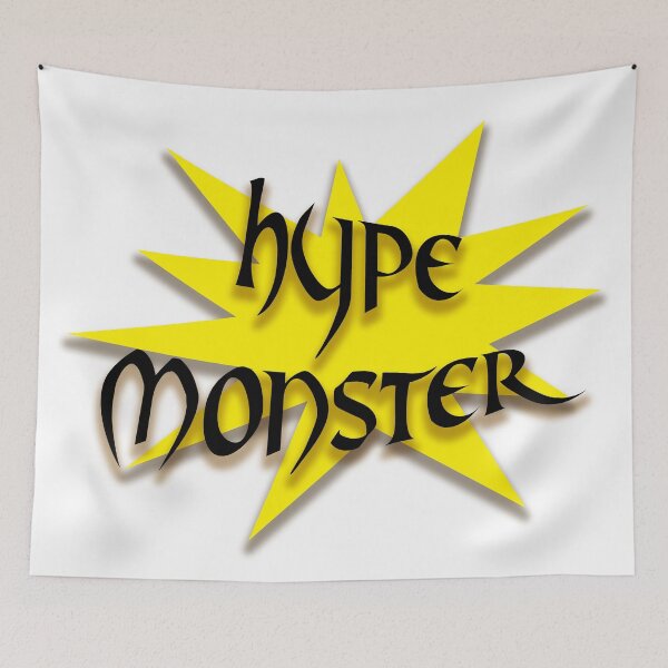 Item preview, hype monster on yellow background designed and sold by Nikoleta Vukovic.
