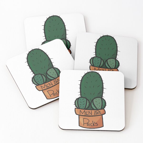 Item preview, Men are pricks cactus pun designed and sold by zhdezigns.
