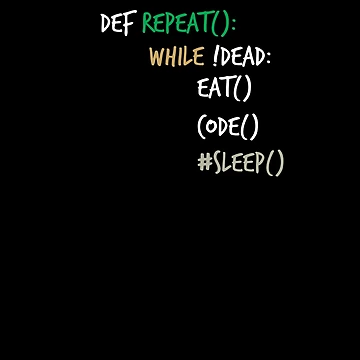 Artwork thumbnail, Computer Science Python Programmer Eat Code Sleep ,Gift Birthday Christmas by Noussairox