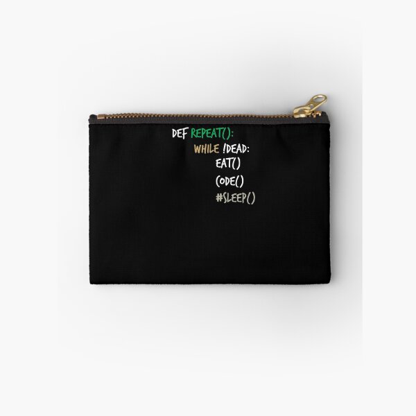 Aperçu de l'œuvre Programmeur Python en informatique, manger du Code, dormir, cadeau d'anniversaire et de noël créée et vendue par Noussairox.