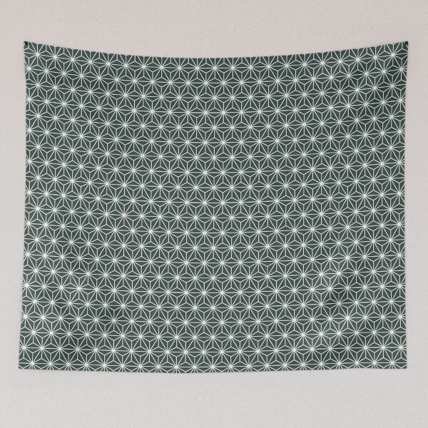 Item preview, Melaleuca Green Asanoha - Japanese Traditional Pattern designed and sold by KinitaDesign.