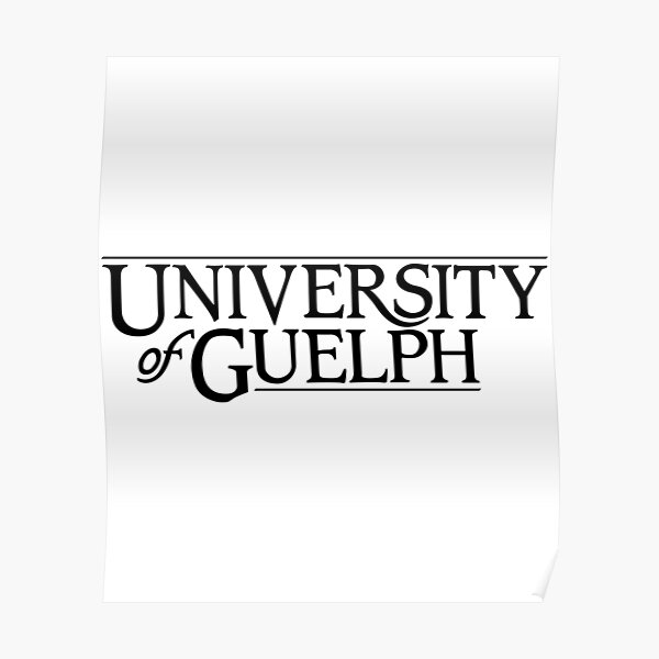 "University of Guelph logo" Poster by indreamax Redbubble