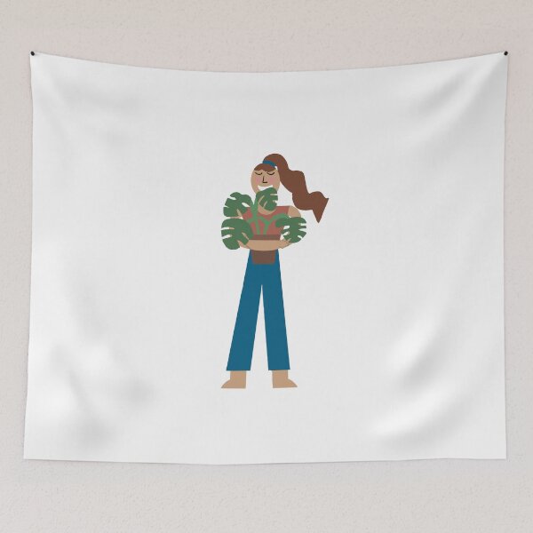 Item preview, Girl holding plant designed and sold by sylviekpdx.