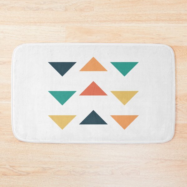 Item preview, Minimalist Triangle Orange, Yellow, Green color palette  designed and sold by duvet-day.