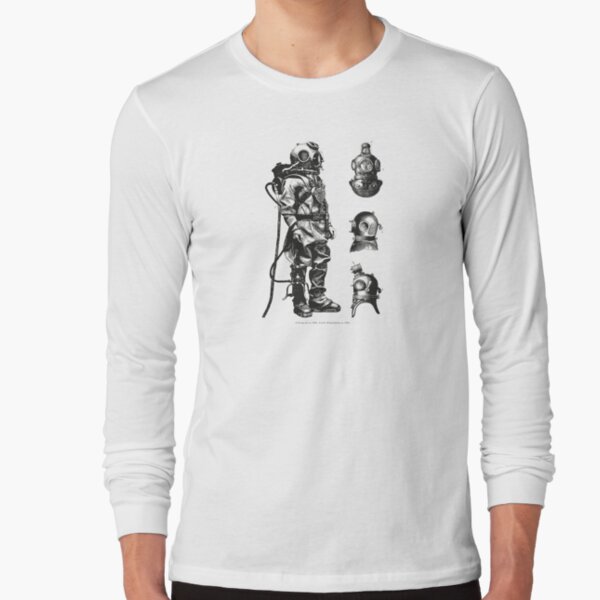 Vintage Deep Sea Diver | Nautical | Long Sleeve T-Shirt