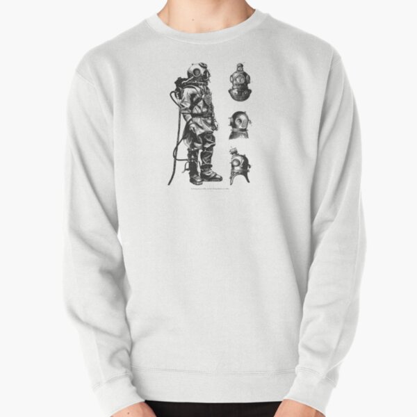 Vintage Deep Sea Diver | Nautical | Pullover Sweatshirt