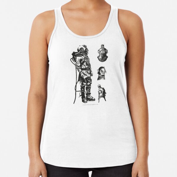 Vintage Deep Sea Diver | Nautical | Racerback Tank Top