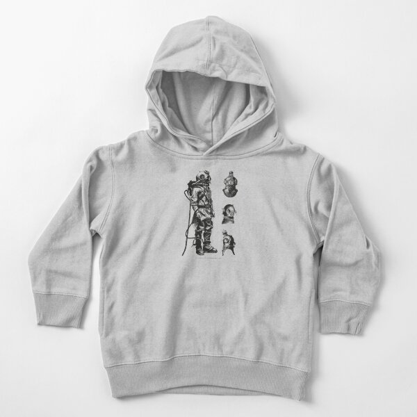 Vintage Deep Sea Diver | Nautical | Toddler Pullover Hoodie