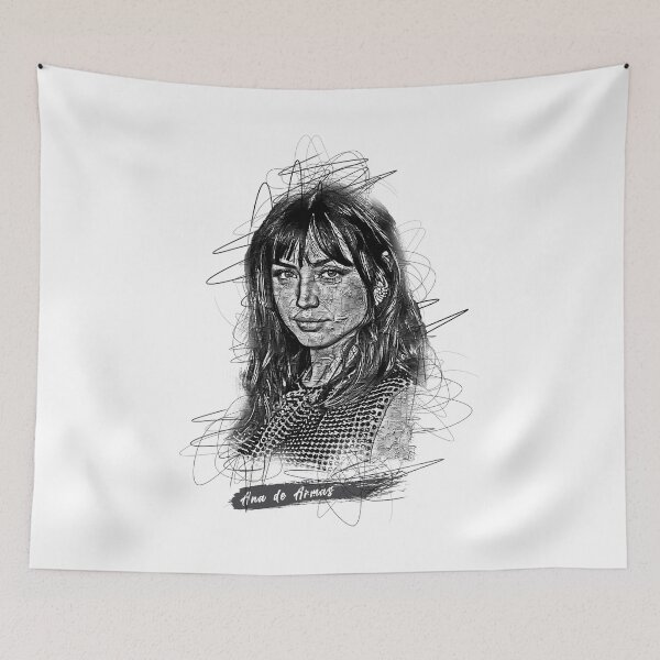 Item preview, Ana de Armas Abstract Sketch Art, Ana de Armas designed and sold by graphic-genie.