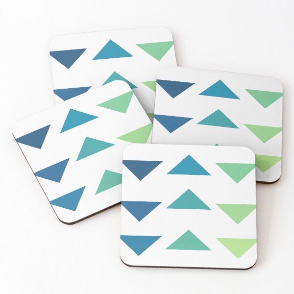 Item preview, Minimalist Triangles in Blue and Green designed and sold by duvet-day.
