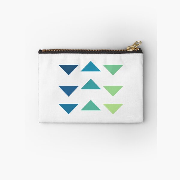 Item preview, Minimalist Triangles in Blue and Green designed and sold by duvet-day.