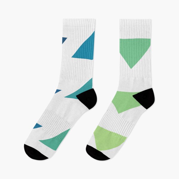 Item preview, Minimalist Triangles in Blue and Green designed and sold by duvet-day.