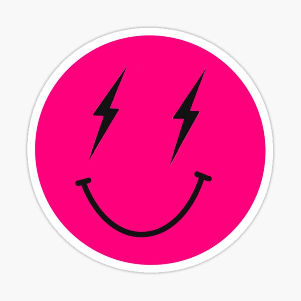 Lightning Bolt Smiley Face on Pink Tumbler – And Do It Anyway