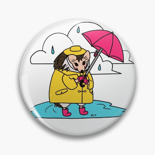 Item preview, Rainy Day Hedgehog designed and sold by veveisme.