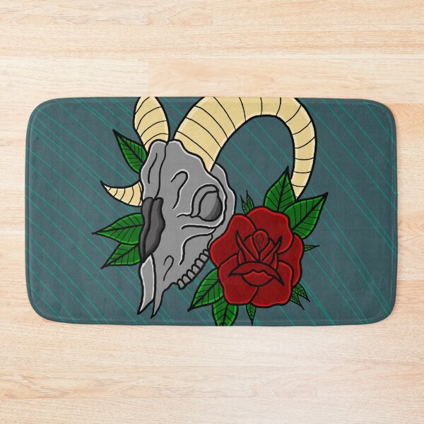 Item preview, Ram head and floral designed and sold by DavidJAshton.