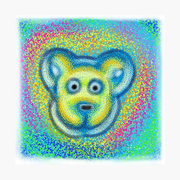 Item preview, Abstract rainbow bear designed and sold by KatyChristoff.