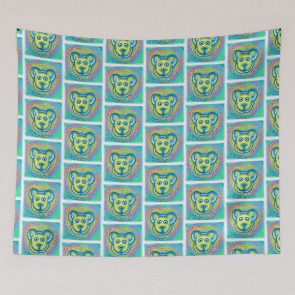 Item preview, Abstract rainbow bear designed and sold by KatyChristoff.