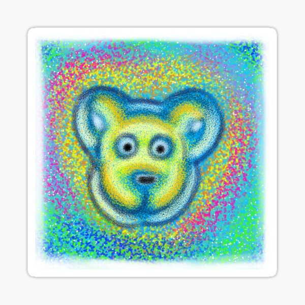 Item preview, Abstract rainbow bear designed and sold by KatyChristoff.