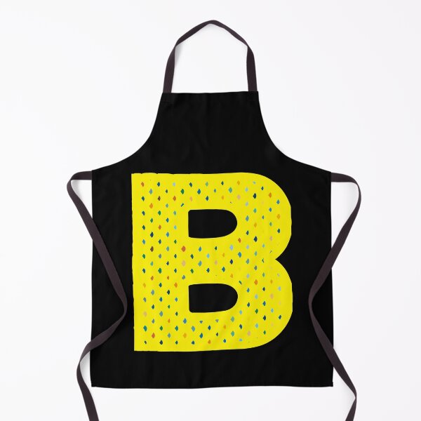 Item preview, Letter B Yellow With Flecks Of Color designed and sold by artfulnotebook.