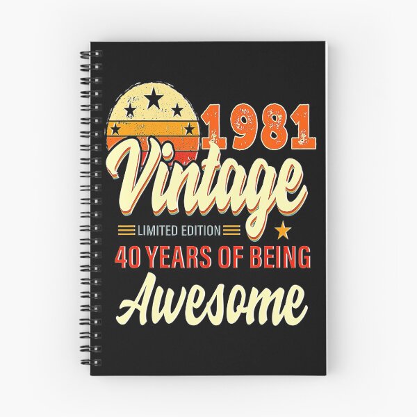 Artikelvorschau, 40 Jahre alte Geschenke Vintage 1981 Limited Edition 40. Geburtstag entworfen und verkauft von BargerStore.