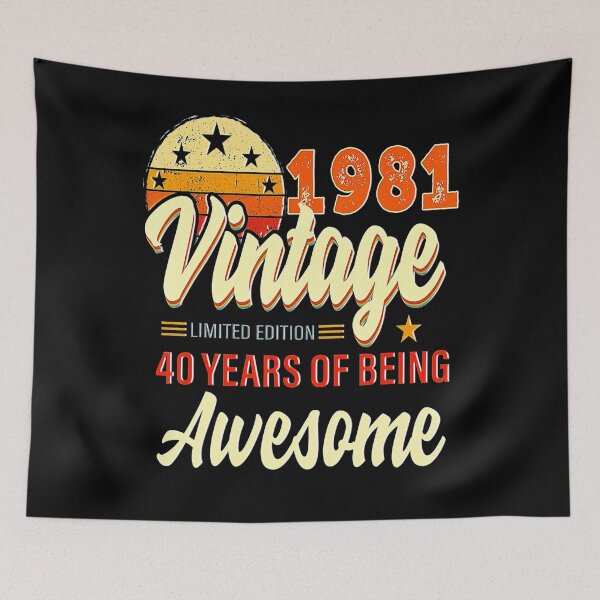 Item preview, 40 Year Old Gifts Vintage 1981 Limited Edition 40th Birthday designed and sold by BargerStore.