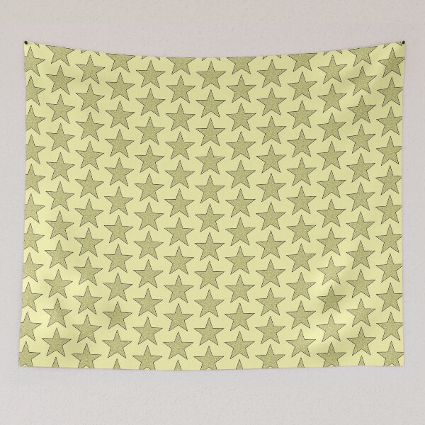 Item preview, Pastel Yellow and Black Canvas Star designed and sold by KDStout.