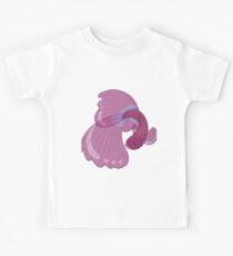 Lila, Gold und Blau Betta kämpfende Fische Kinder T-Shirt