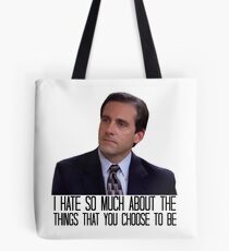 Bolsa de tela Odio tanto sobre las cosas que eliges ser