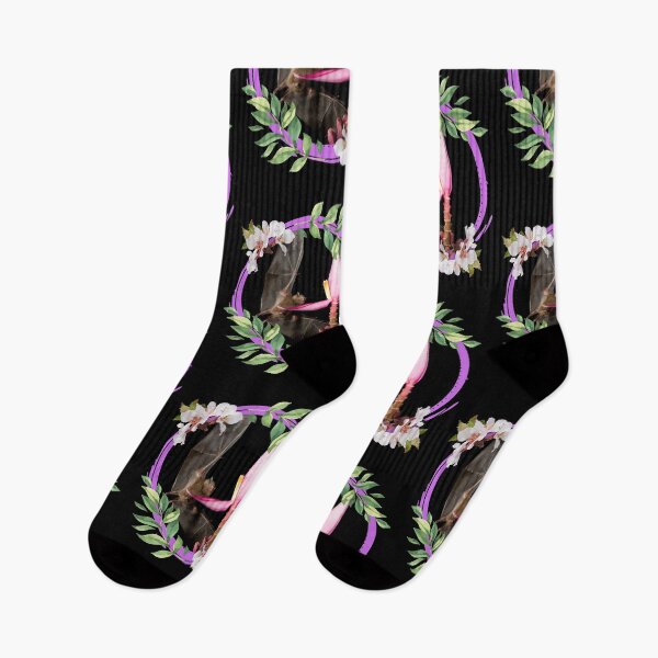 Item preview, Native Bat Pollinating Pink Blossom Colorful Design designed and sold by EarthArtDesigns.