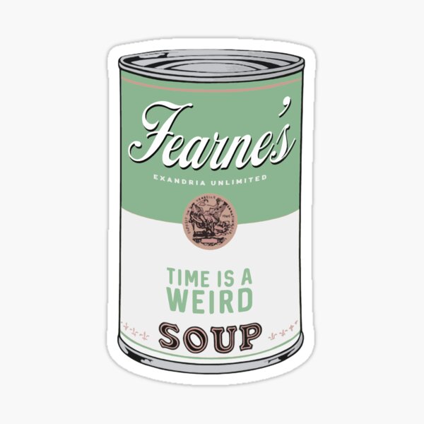 time is a weird soup - v1 Sticker