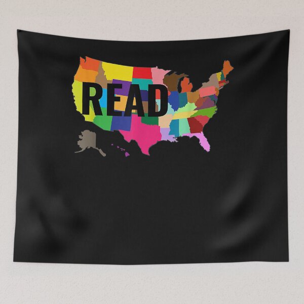 Aperçu de l'œuvre Journée nationale de la lecture America Shirt États-Unis Read Books créée et vendue par begin-again.