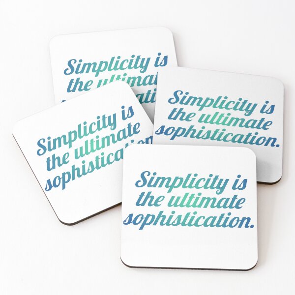 Item preview, Simplicity is the ultimate sophistication. designed and sold by Marketmg.