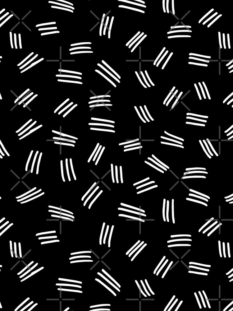 Thumbnail 5 of 5, iPhone Case, Black and White Stratch Retro Pattern designed and sold by PatternTale.
