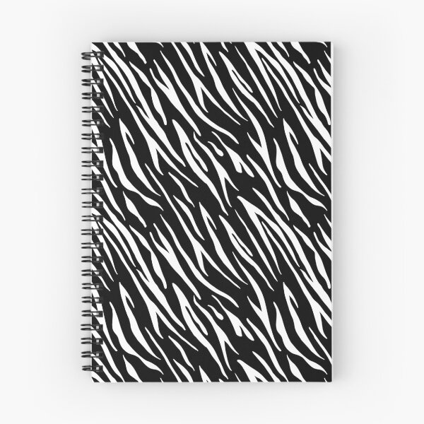 Item preview, Tigre patrón retro blanco y negro designed and sold by PatternTale.