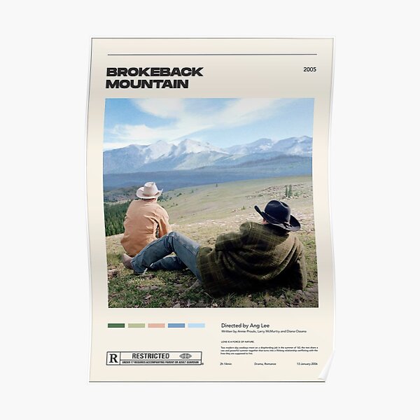 Poster Brokeback Mountain Redbubble
