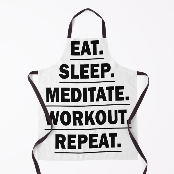 Aperçu de l'œuvre Manger Dormir Méditer Entraînement Répéter créée et vendue par Running-Icon.
