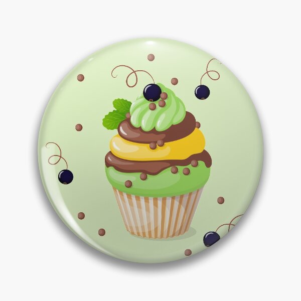 Item preview, cupcake with black currant and mint designed and sold by AlinNova.