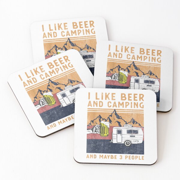 Item preview, I Like Beer And Camping And Maybe 3 People designed and sold by begin-again.