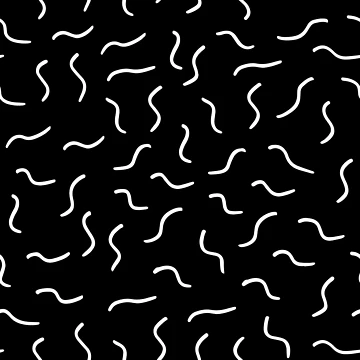 Artwork thumbnail, Black and White Wave Retro Pattern by PatternTale